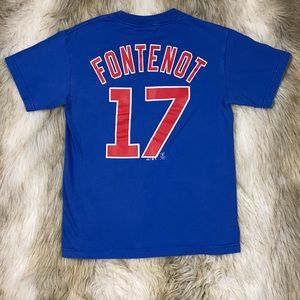 Chicago Cubs Fontenot #17 T-Shirt Men’s Small Blue Majestic MLB